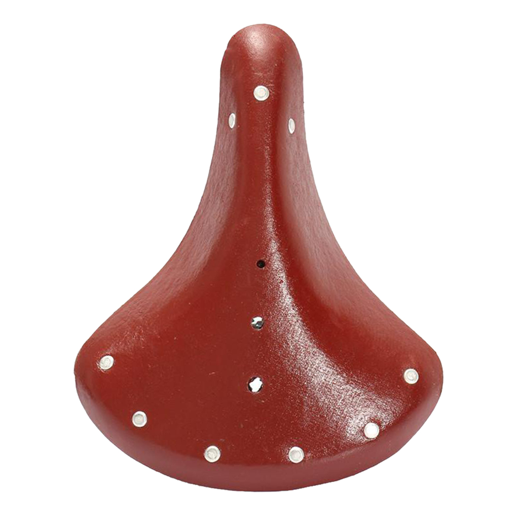 Bike Seat Vintage PU Leather Impact Resistant Spring Bike Saddle Comfortable and
