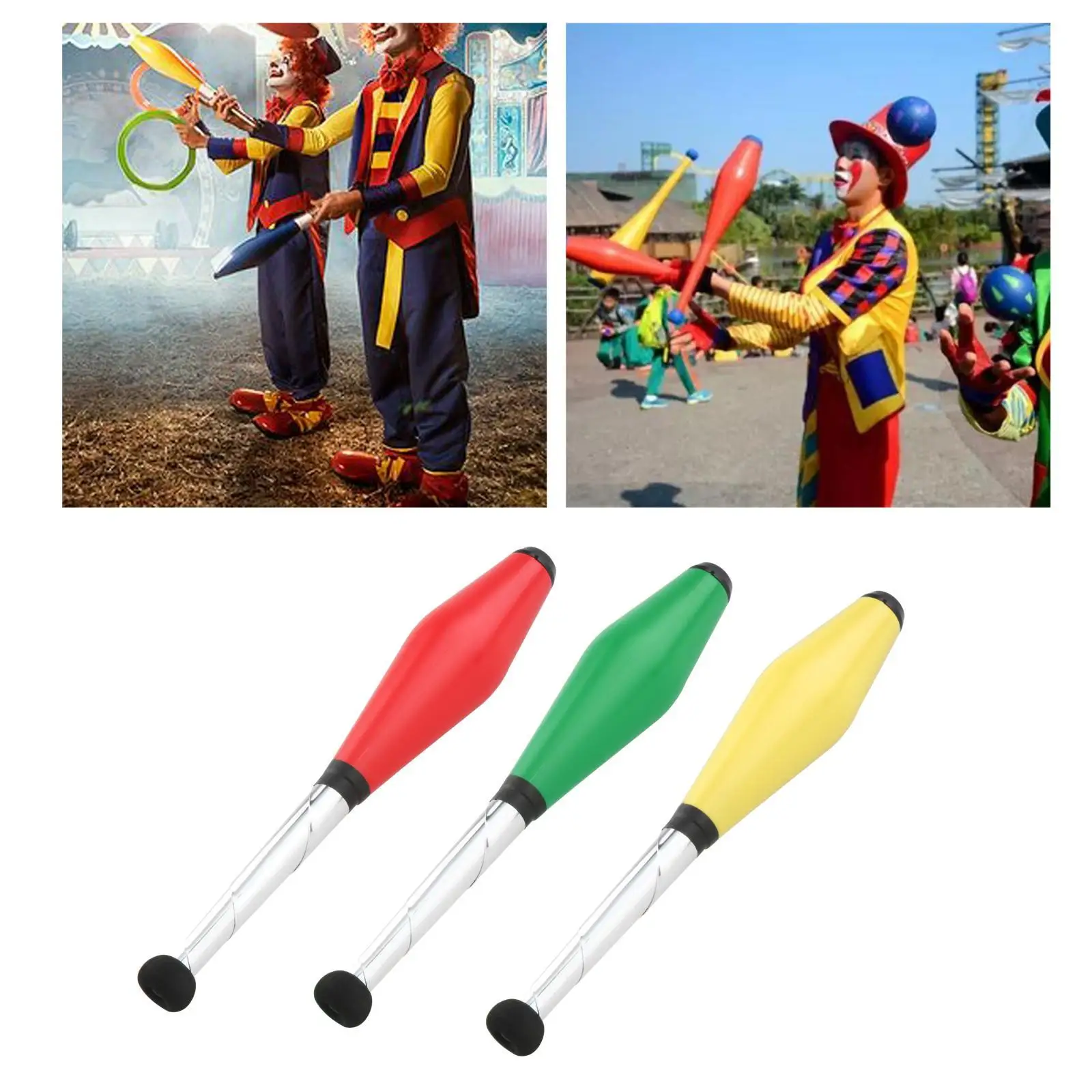 Pro Juggling Clubs Premium Sticks Pins Ultralight for Prop Kids Playing Toys Training Outdoor Beginner