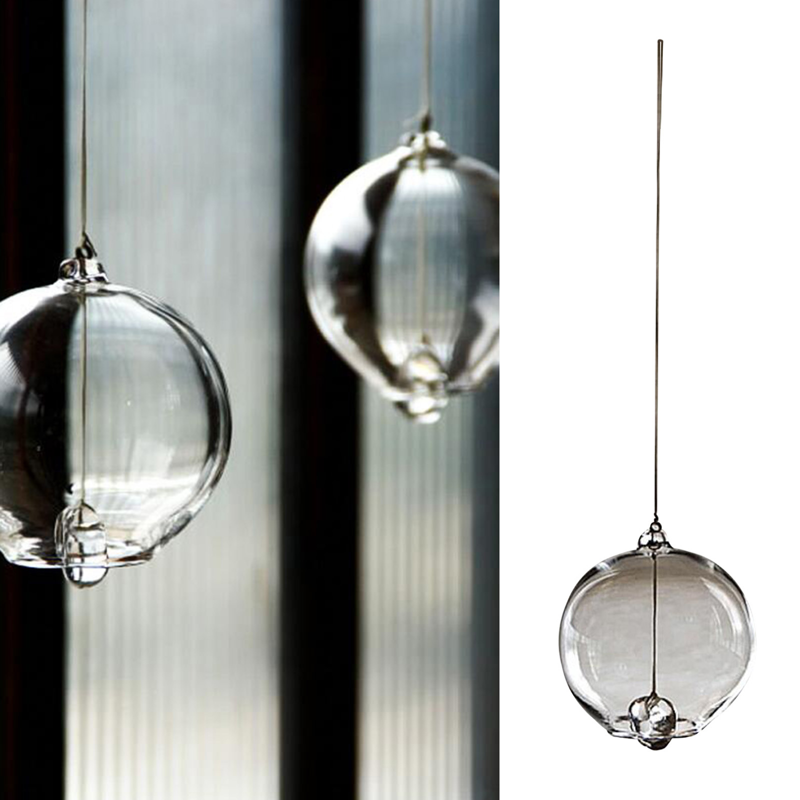 Japanese Style Glass Wind Chimes Hanging Craft Wind Bell Home Decor