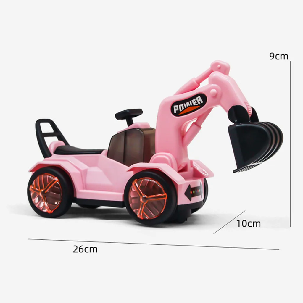 Children Electric Excavator Kids Toys Rideable Excavator Education Gifts