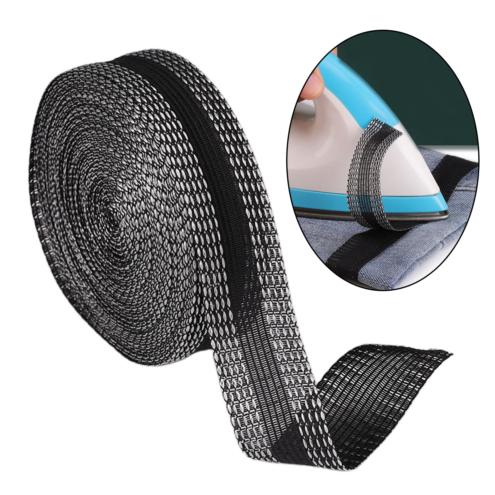 1 Roll Trouser Edge Shorten Pants Mouth Aid Curling Tape Paste Pants Mouth Self-adhesive Paste Pants Apparel Sewing Fabric