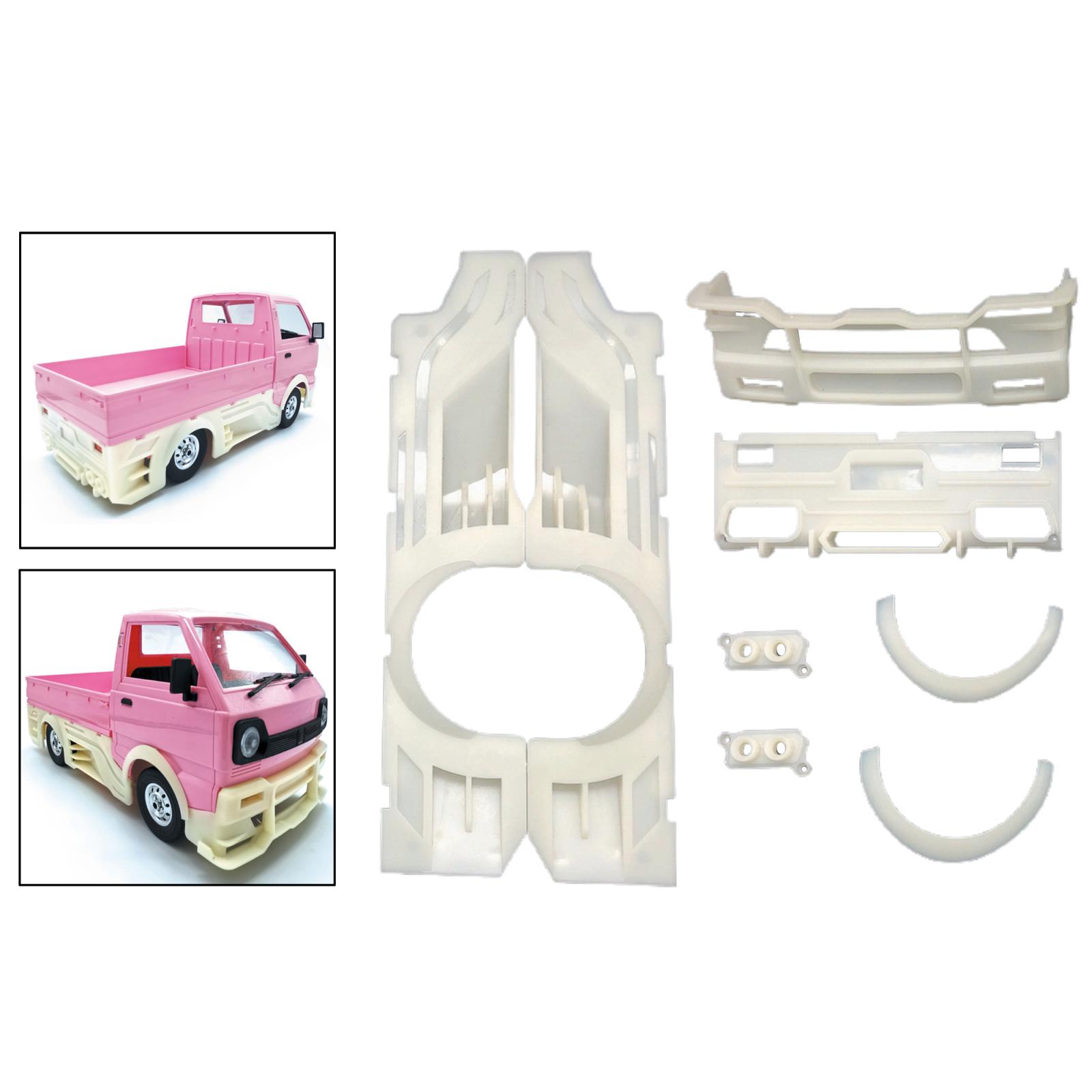 1/10 Plastic White Body Surrounded Kits Decoration Cover for WPL D12 Remote Control Model Vehicle Trcuks Upgrade Parts