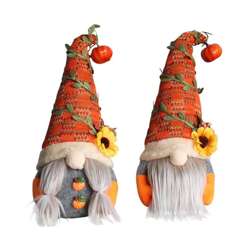 Fall Gnome Autumn Sunflower Swedish Nisse Tomte Elf Dwarf Thanksgiving Day Gifts 