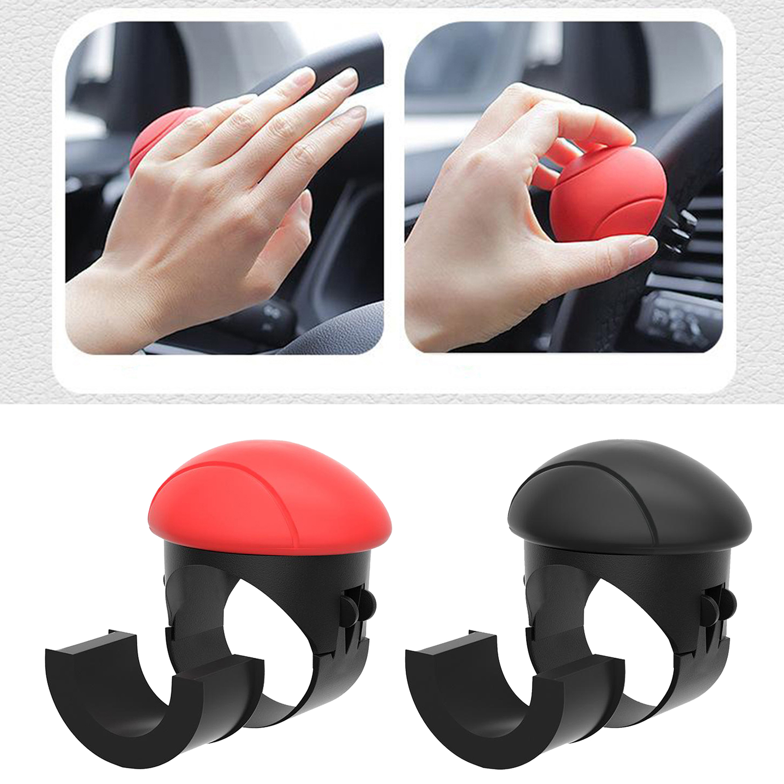 Silicone Power Handle Vehicle Steering Wheel Spinner Knob for All Cars Trucks Semis Golf Carts Suicide Power Handle Accessory