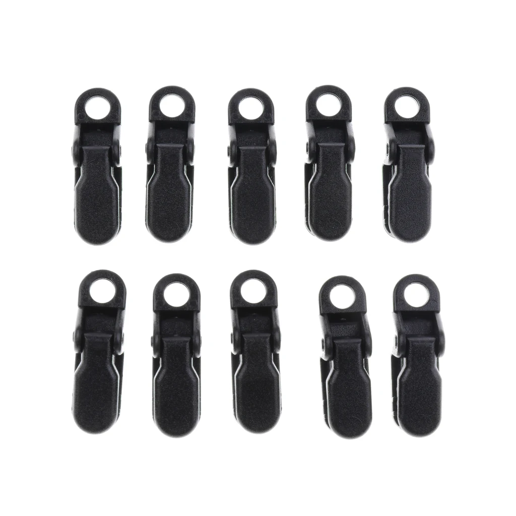 Accessories Tarp Clamp Clip 10pcs Canvas Awning Tie Down Snap Survival 