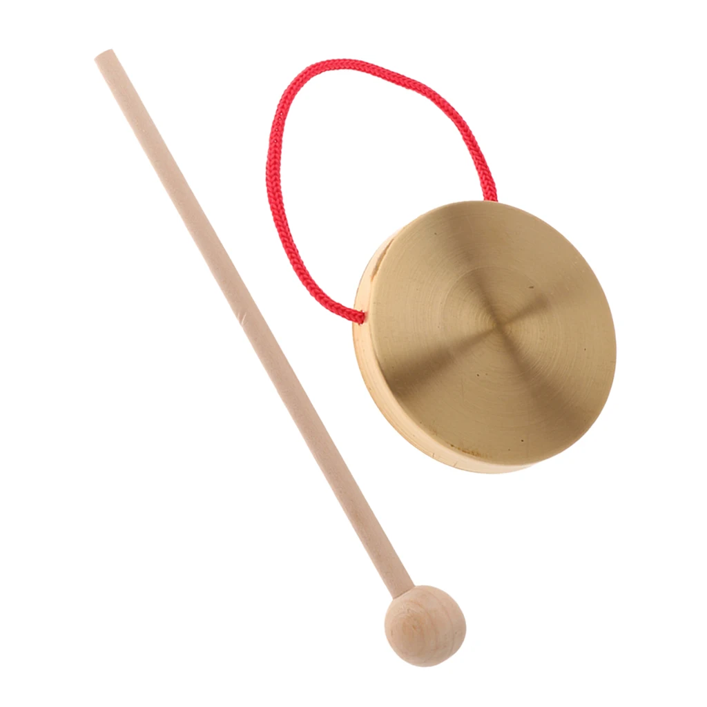 Mini Hand Gong Brass Copper Chapel Opera Percussion with Rounds