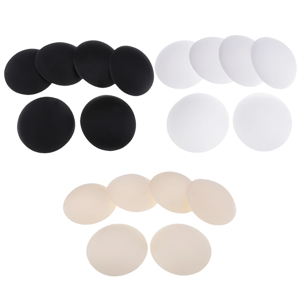 fityle 3 Pair 11cm Round Inserts Pads Cup Bra Enhancer for Women Sports Yoga Bikini Removable