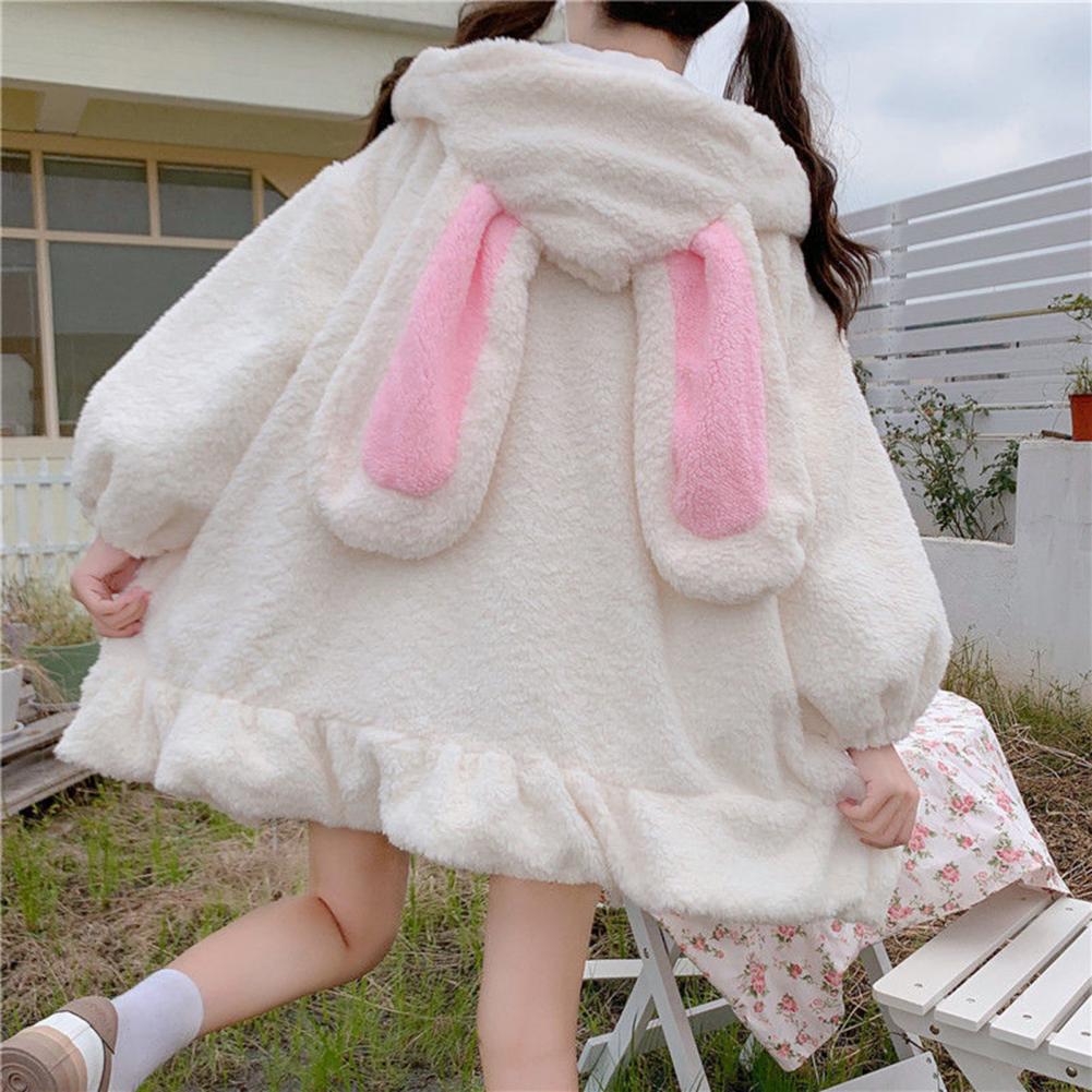 Fuzzy Rabbit Sweatshirt Sweater Jacket 