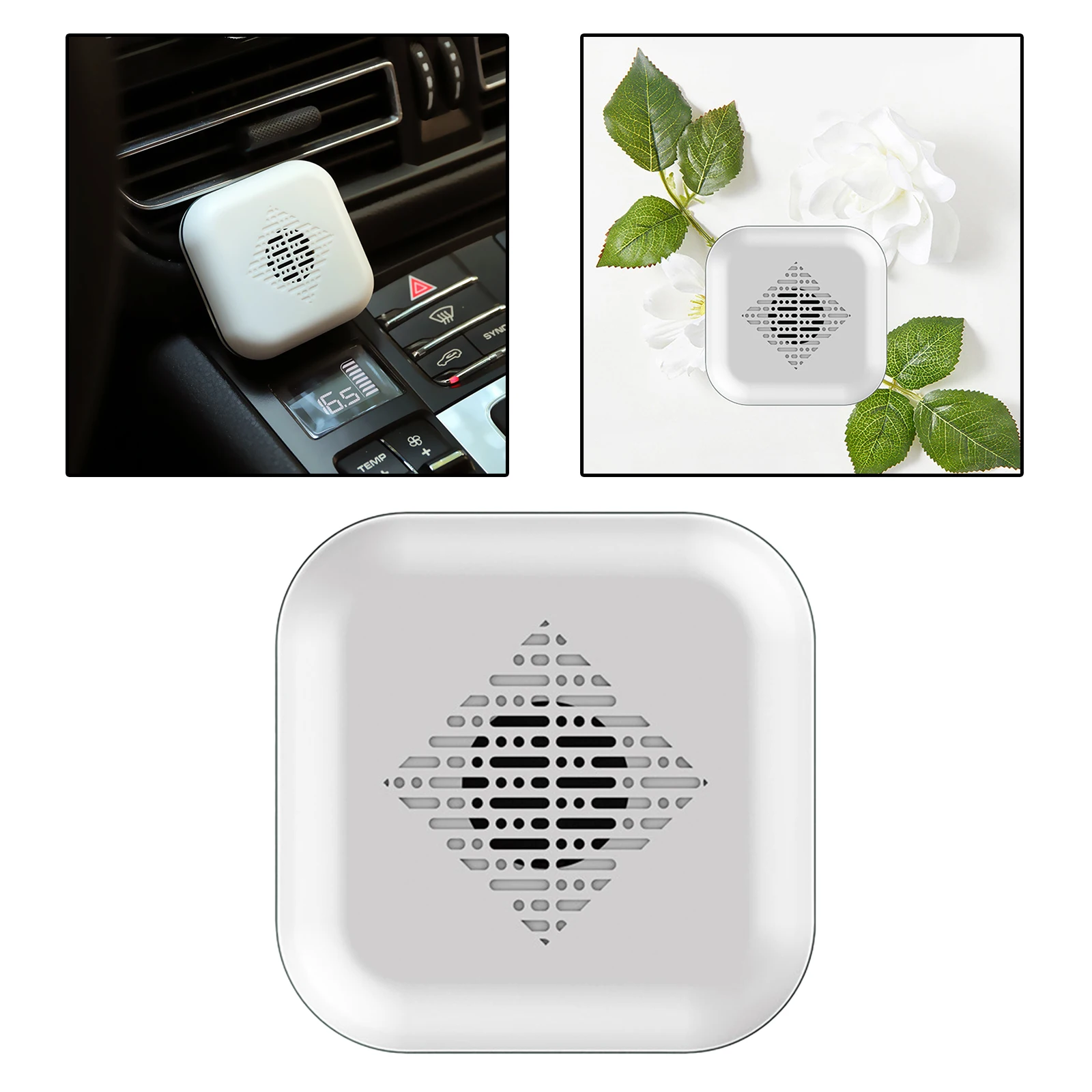 Portable Carry-on Aromatherapy Diffuser Quiet USB for Car Home Office White