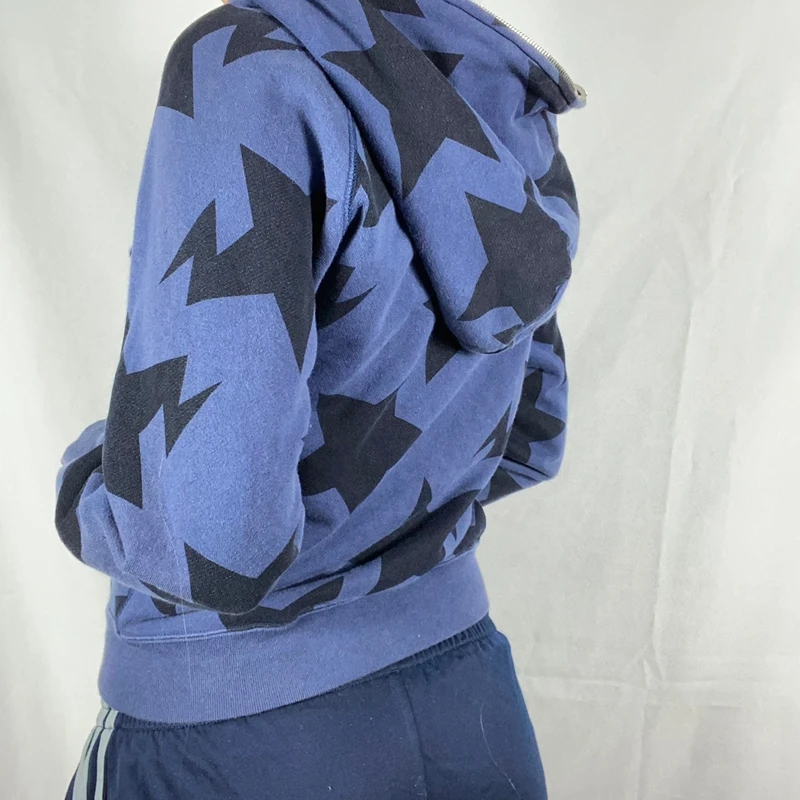 Harajuku Spring Autumn Sweatshirt Gothic Women Long Sleeve Zip Up Hoodies Gothic Streetwear Y2K Aesthetic Hip Hop Coat Tops
