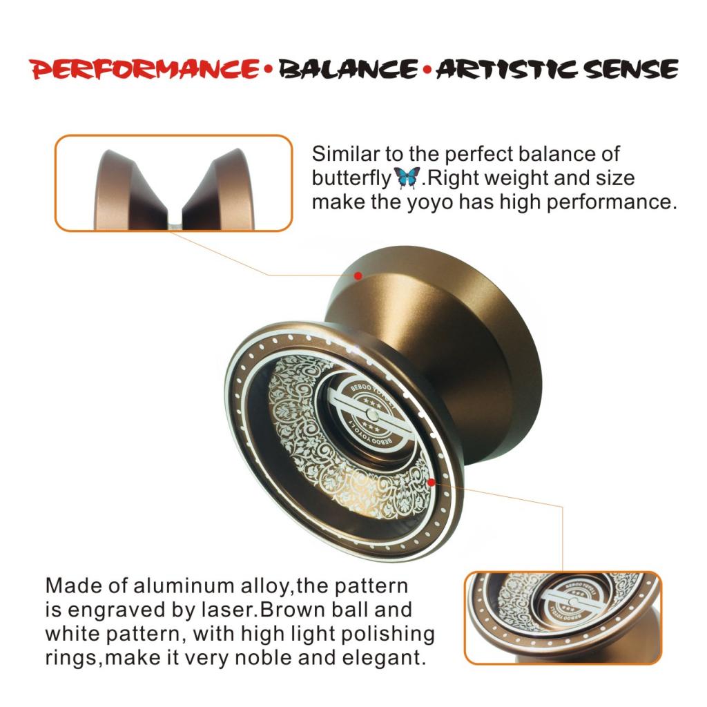 Cool Aluminum Professional Alloy Yoyo Clutch Speed Ball Bearing String Trick Toy