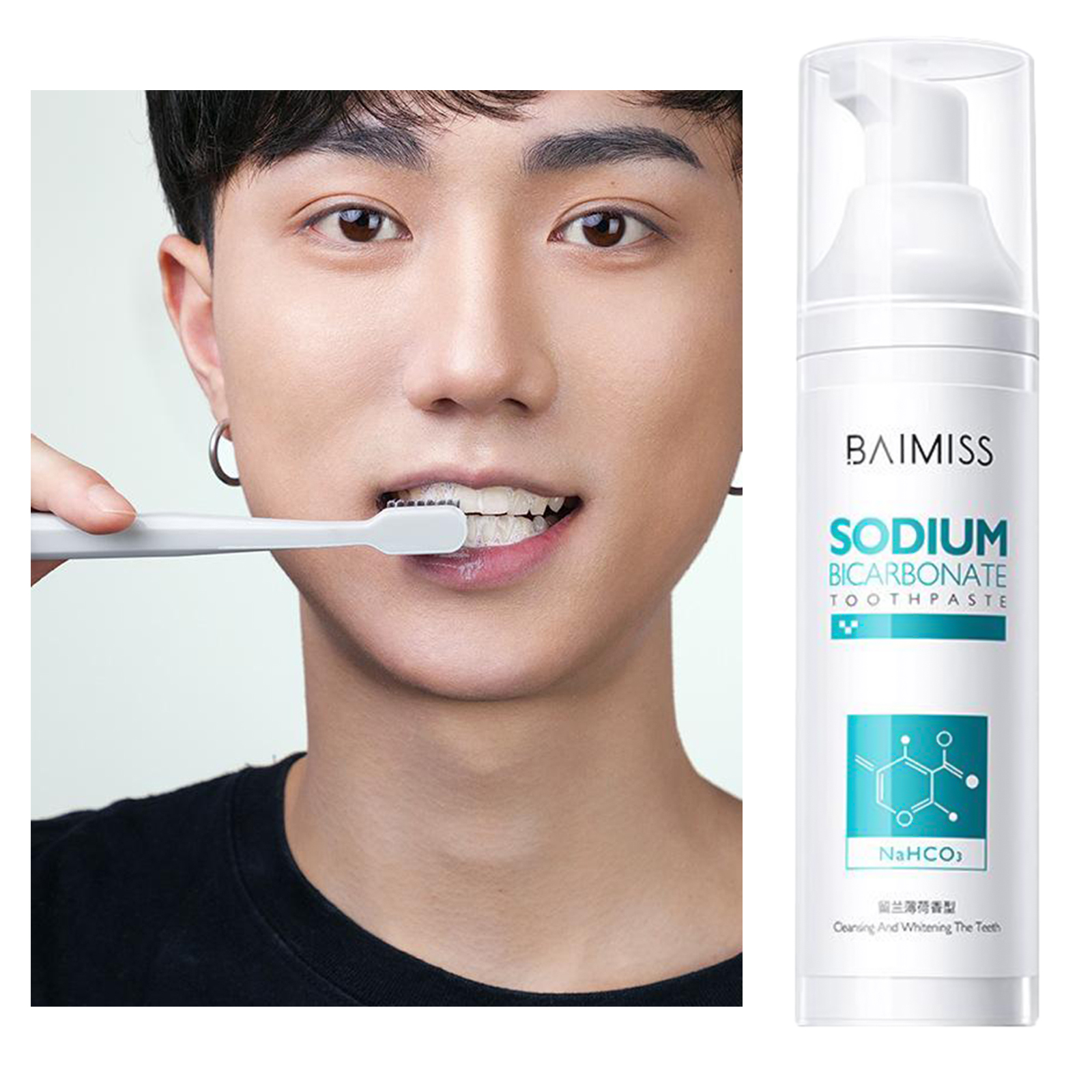  Teeth Whitening Toothpaste，No Sensitivity, Travel-Friendly Easy to Use