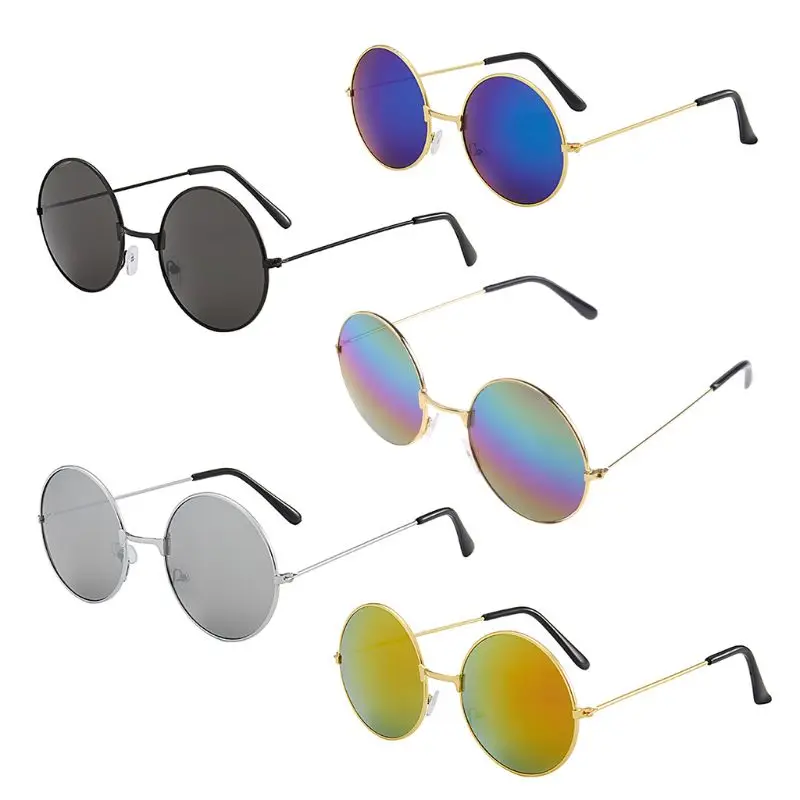 Vintage Round Sun Glasses New Fashion Candy Vintage Round Mirror Sunglasses UV 400 N7MF big square sunglasses