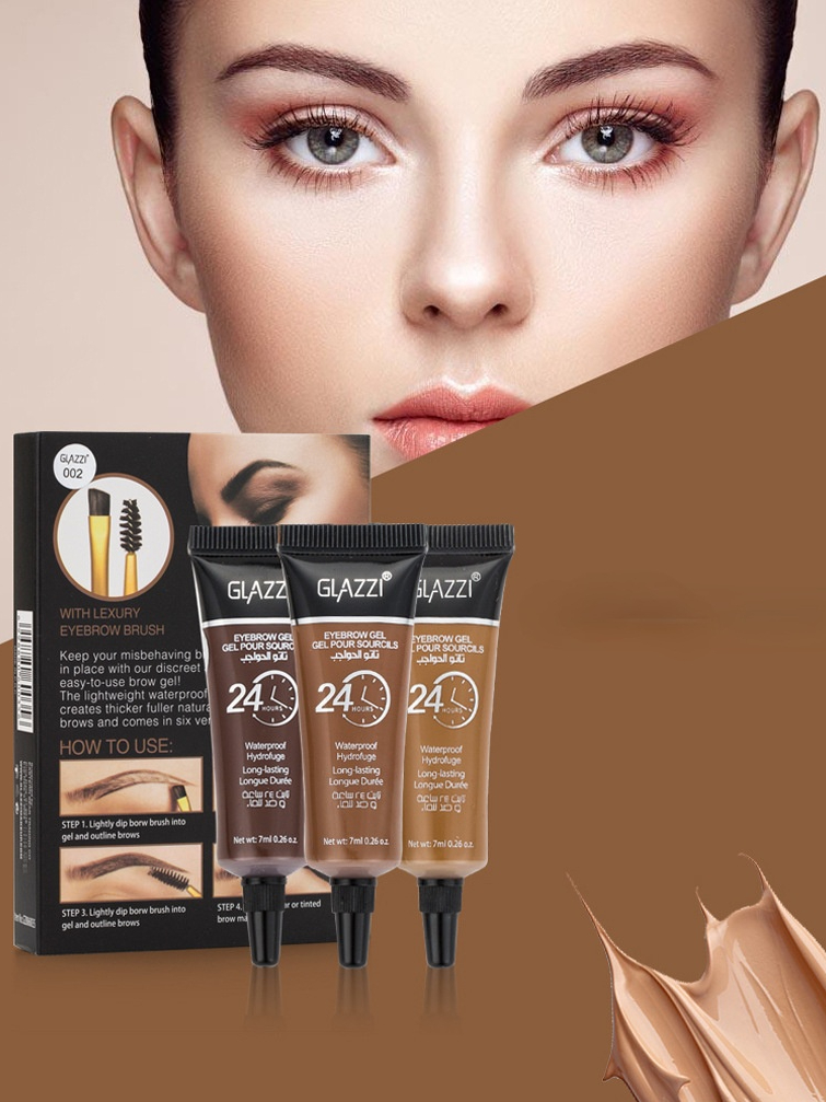 Crema para cejas de dos colores, gel para cejas, maquillaje, tatuaje,  pluma, sombras, gel de henna para cejas resistente al agua de larga  duración|Potenciadores de cejas| - AliExpress