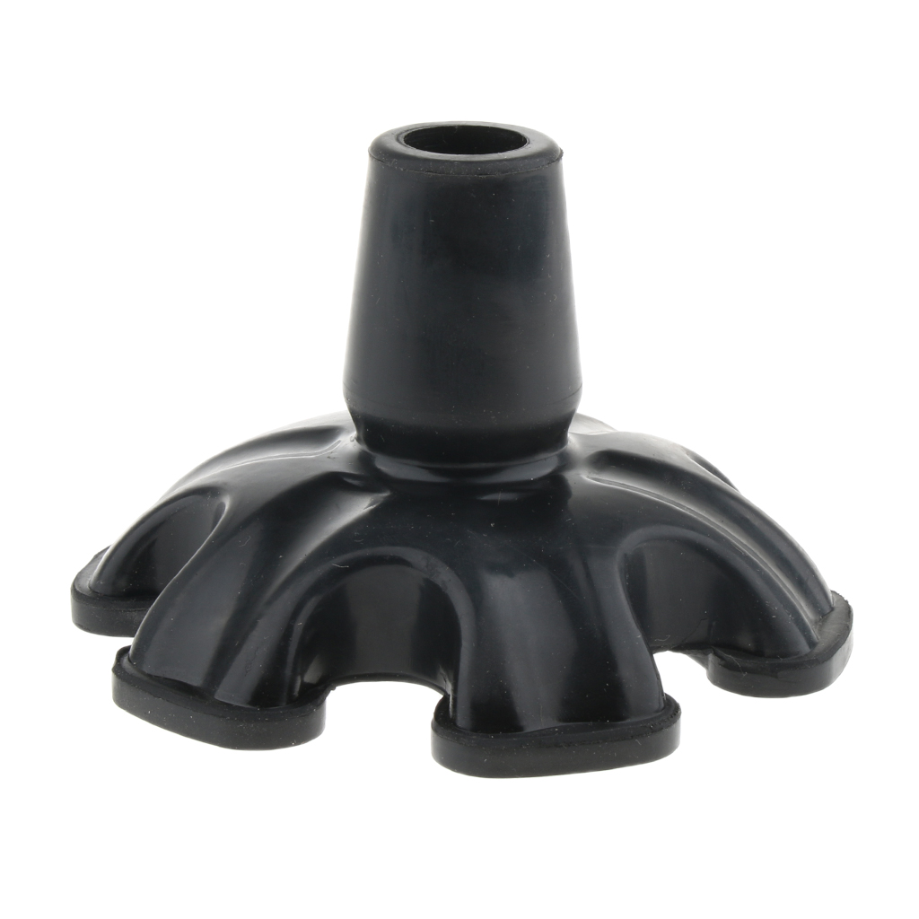 Self Standing Rubber Cane Replacement Tips Bottoms End Anti-Slip & Heavy Duty
