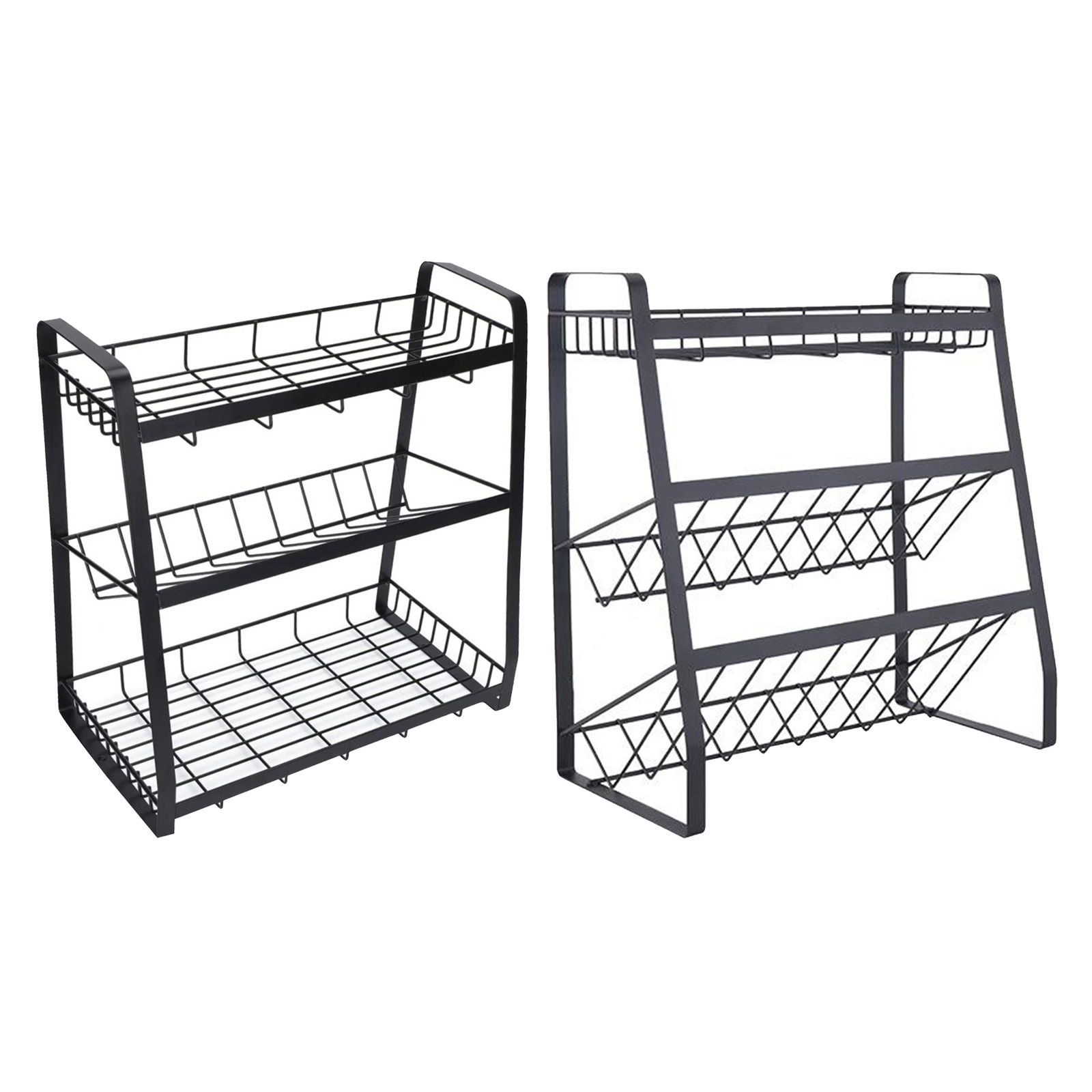 Spice Rack, 3 Tier Spice Rack Organizer for Counter Stable Spice Shelf Storage Rack for Seasoning Jars Bottle, Kitchen Bathroom