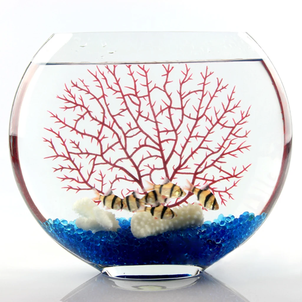 Artificial Red Coral Ornament for Aquarium Fish Tank Underwater Plants Decor