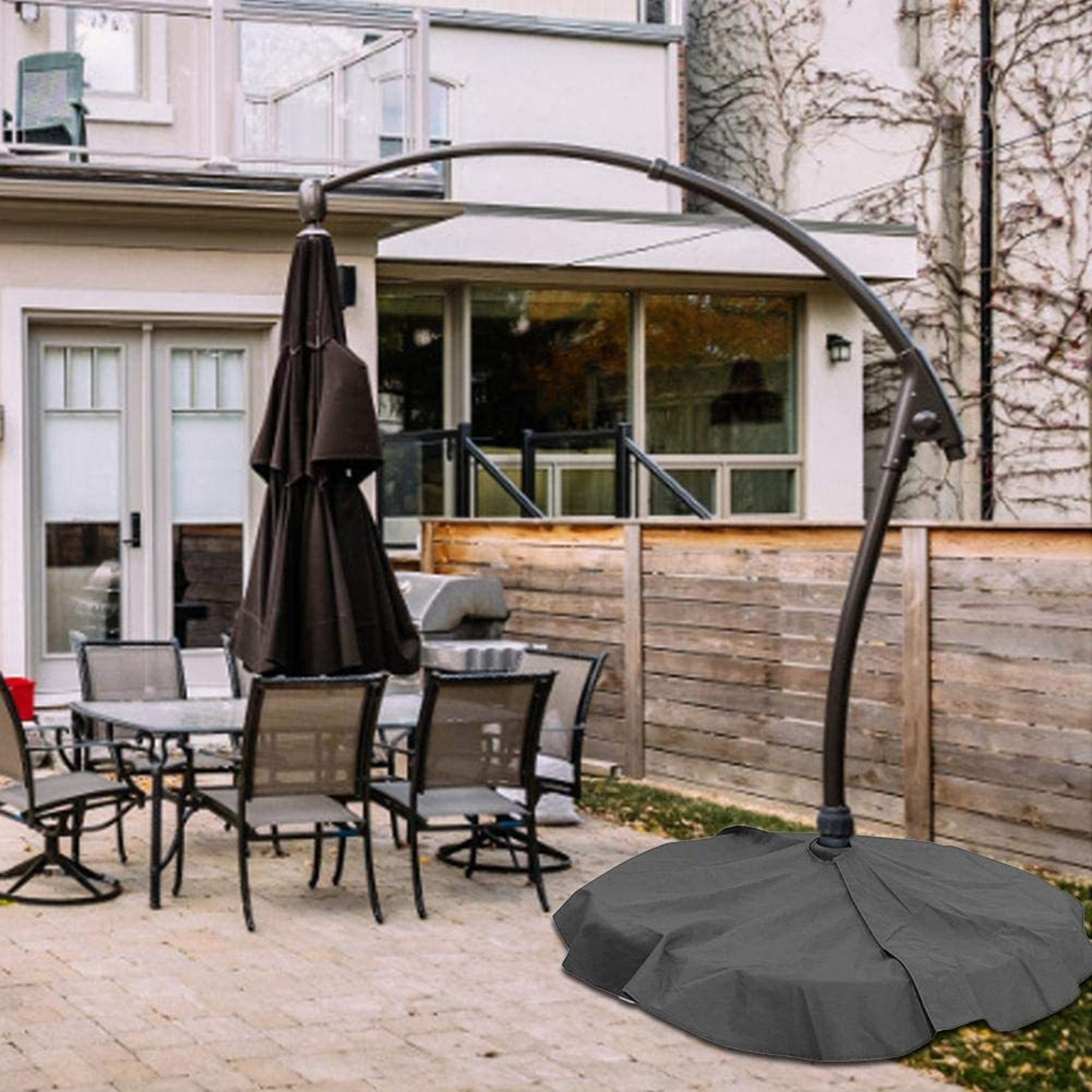 Outdoor Waterproof UV Resistance Parasol Stands Cover Weight Bag Cover Supplies Parts for Courtyard Patio Umbrella Base Terrace