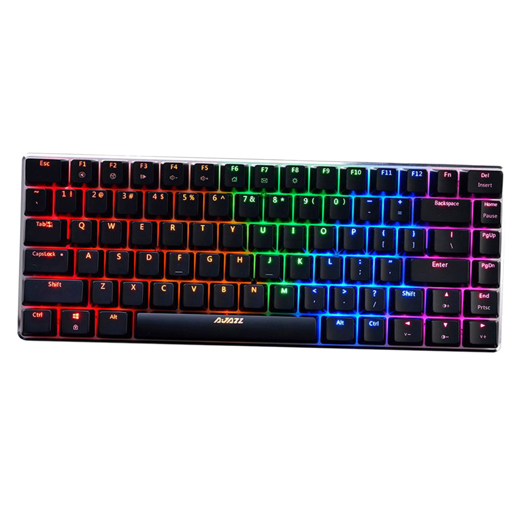 AJAZZ RGB Mechanical Keyboard 82 Keys Blue Black Switches Gaming Keyboard