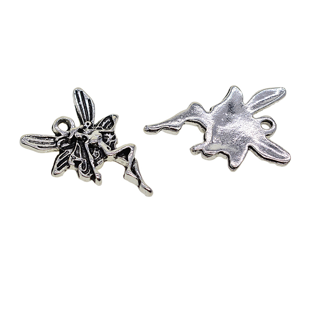 50pcs Silver Plated Charm Pendants,Sliver Jewelery Connector Craft