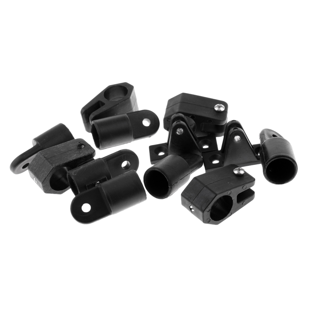 12pcs 7/8 Inch 22mm Bimini Top (3-Bow/4-Bow) Nylon Boat Jaw Slide, Cap Eye End,