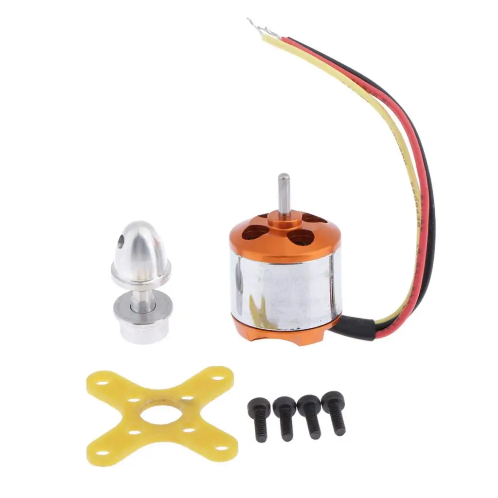 A1510 2200kv Brushless Outrunner Motor 13T for RC Aircraft KK Quadcopter Racing Drone