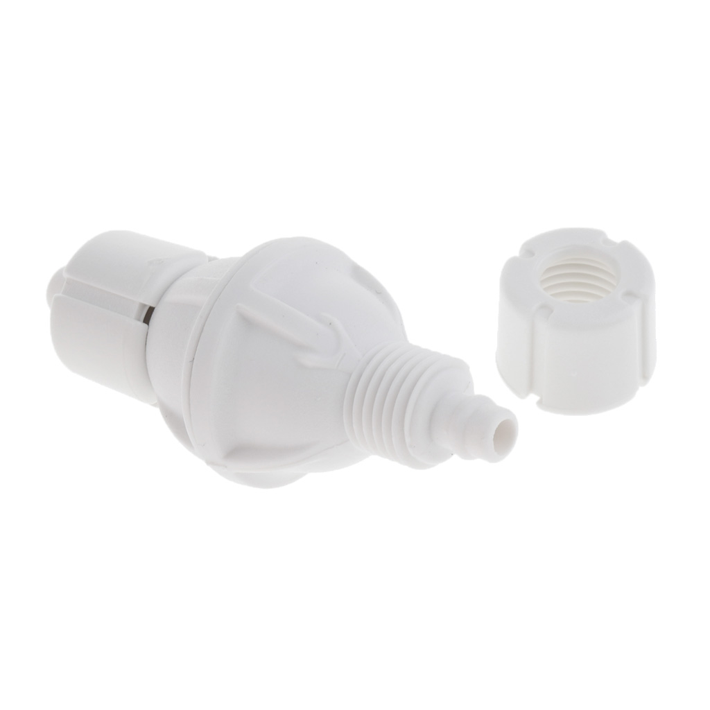 Aquarium Check Valve For Co2 Bubble Counter Air Pump With stainless steel Spring Stop Fish Tank Fastening Plastic