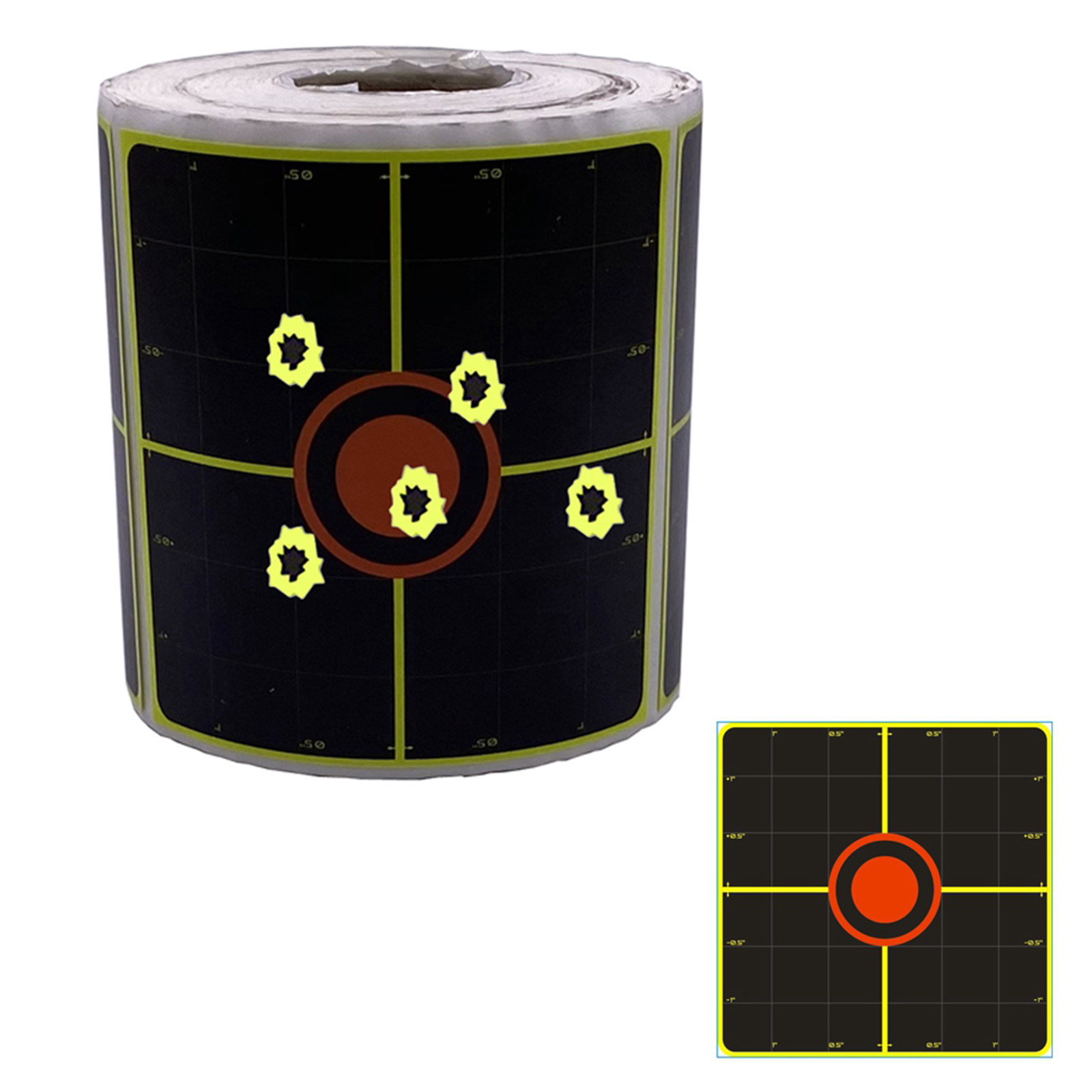 250pcs Shooting Paper Target Florescent Orange Self adhesive Target Sticker Shooting Target Stickers Aim Accessories