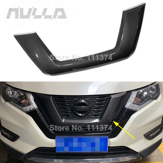 Carbon For Nissan X trail T32 Xtrail Rogue 2017 2018 2019 2020 Car Exterior Front Grille Grid Upper Decor Cover Trim Accessories Chromium Styling AliExpress