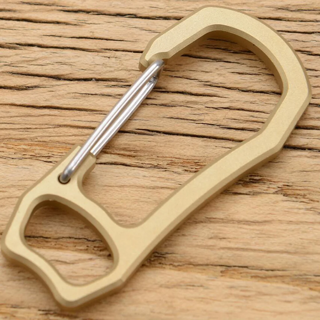 HeavyDuty Brass KeyChain Carabiner for Home Camping Fishing Hiking Travel