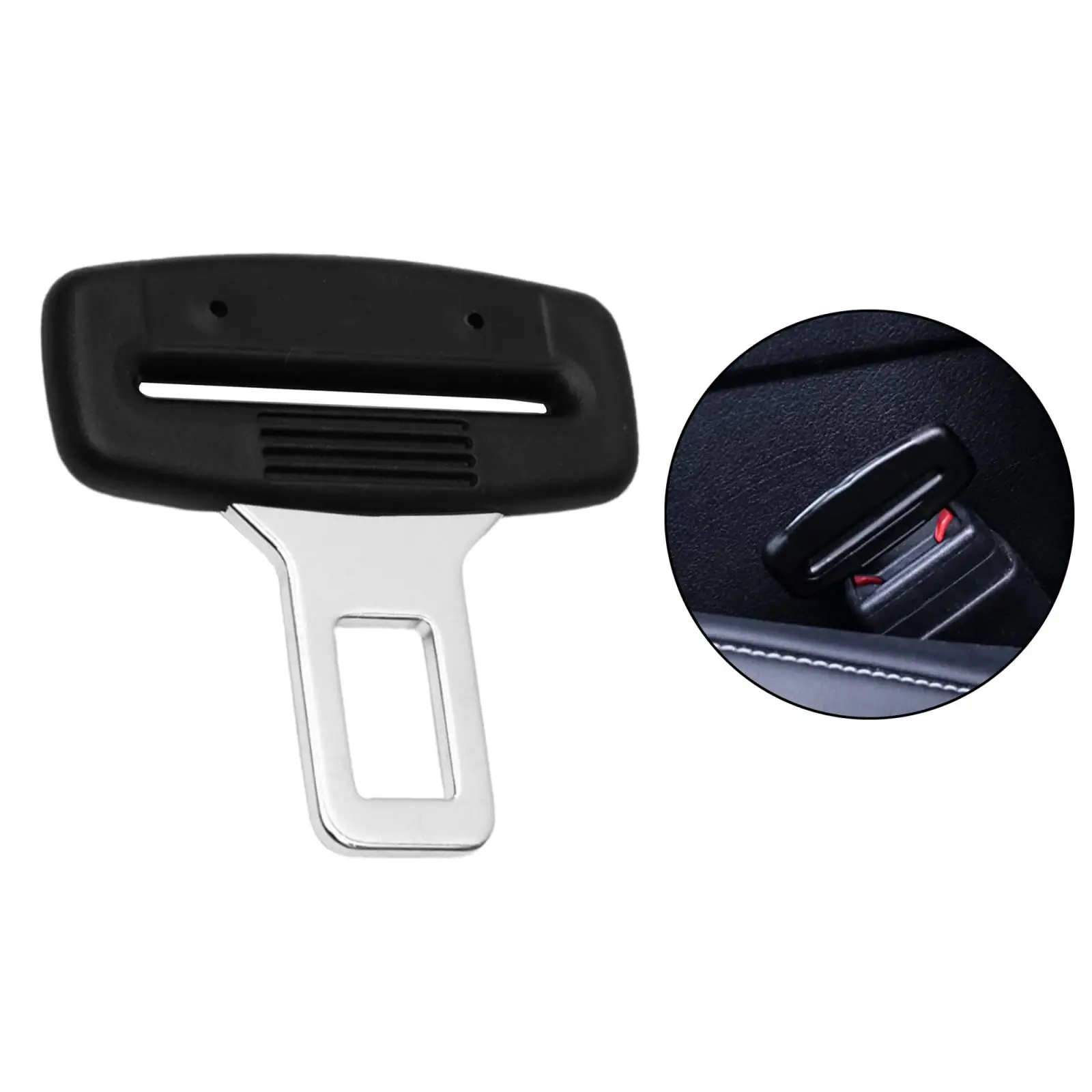Fashionable Car Seat Safety Belt Buckle Belt Clip Silencer Metal Tongue