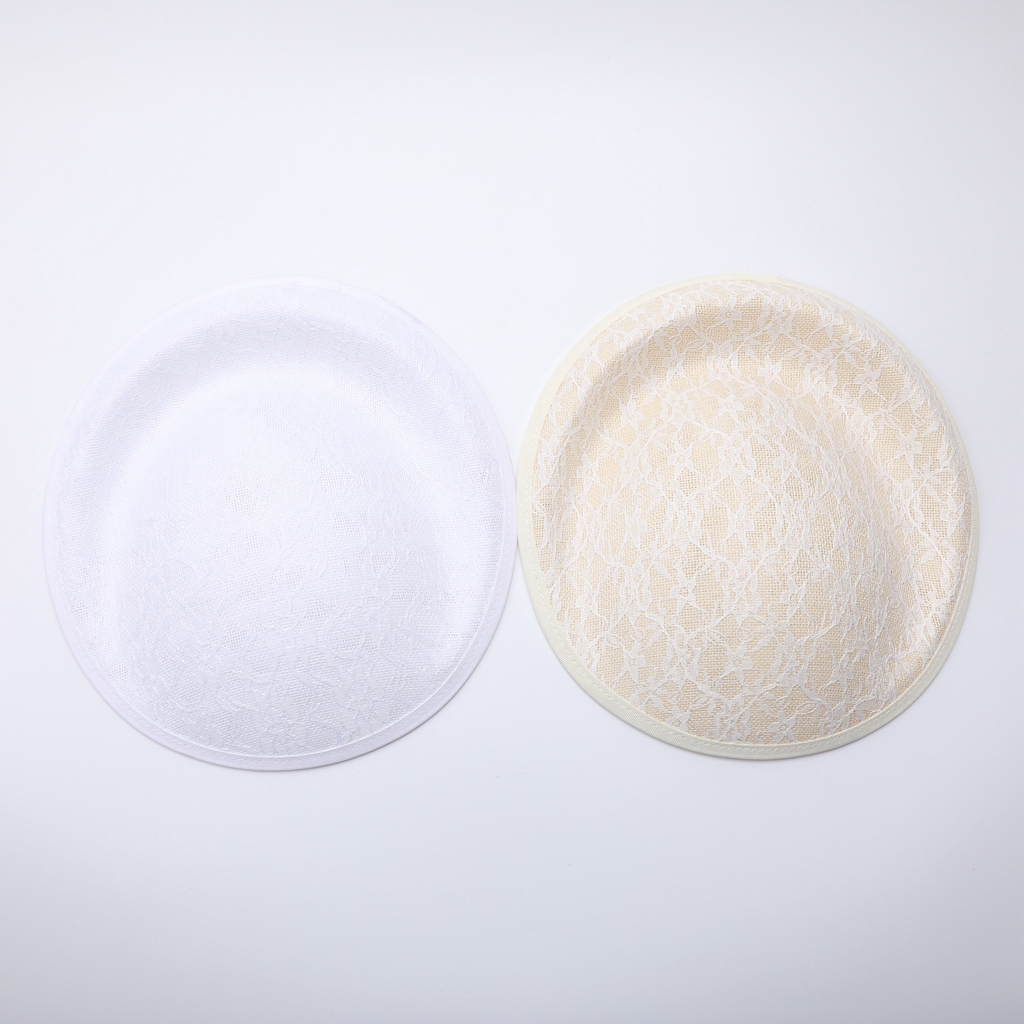 2pcs Girls Sexy Sinamay Fascinator Base Lace Setting Suit Wedding Party 24cm