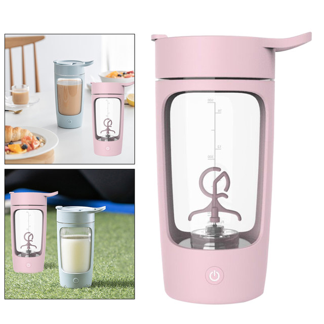 USB Electric Protein Shaker Bottle Portable 1200mAh Rechargeable Blender  Cup Multipurpose 650ml Mixing Cups for Fitness