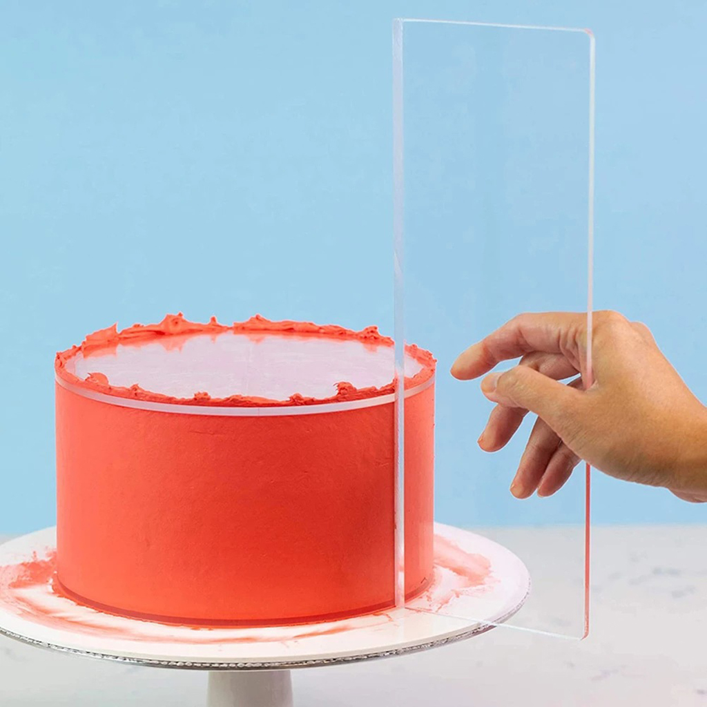 Clear Cream Scraper Portable 14inch Pastry Cake Cake Smoother Edge Scrapers