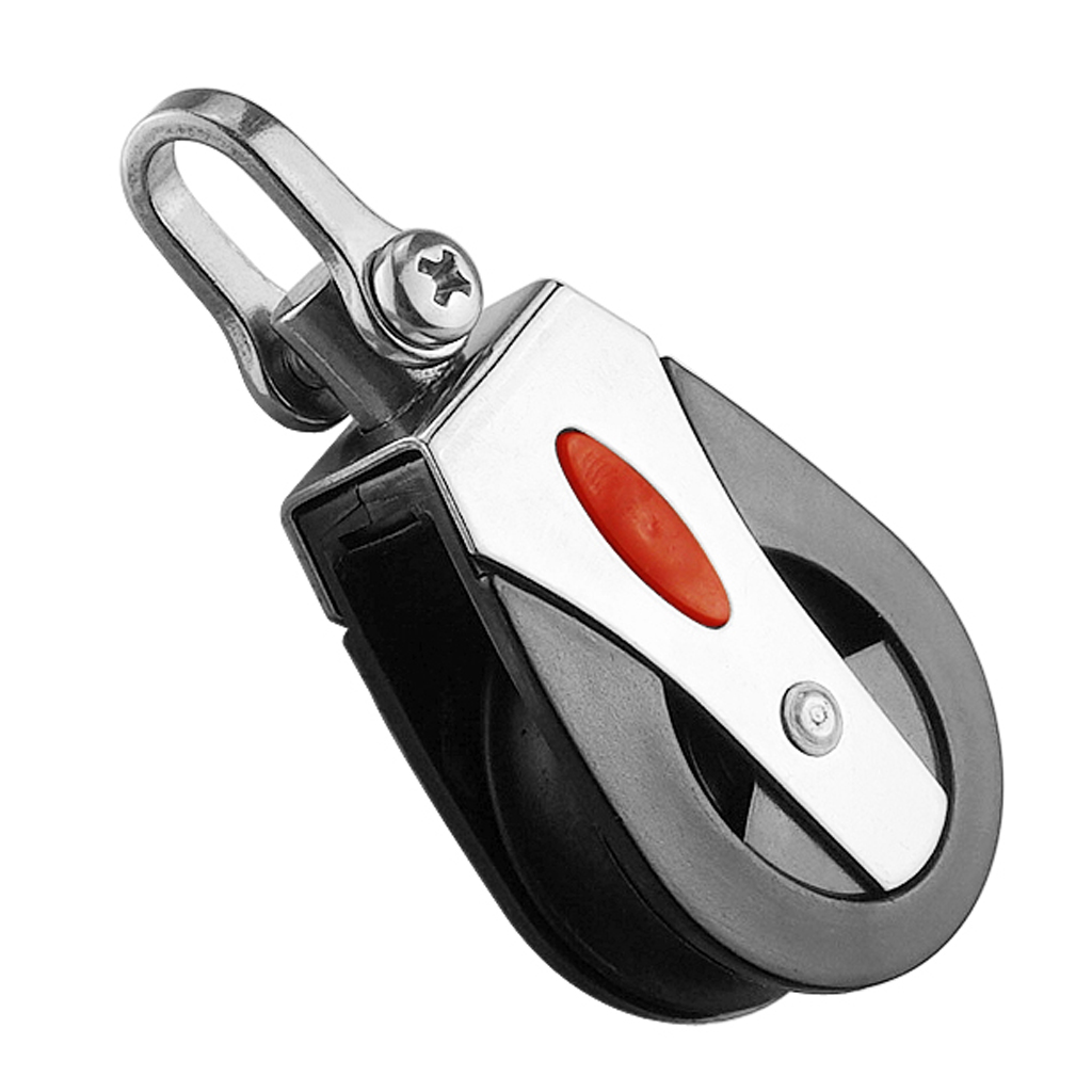 MagiDeal 1500Lb Sheave Block Universal Single Pulley Swivel Boat Rope Runner