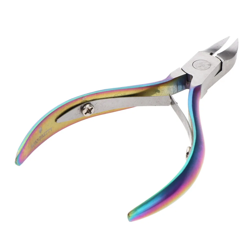 Professional Cuticle Nipper Nail Clipper Scissor Trimmer Cutter Manicure Sky Blue Small Mouth 9.4cm