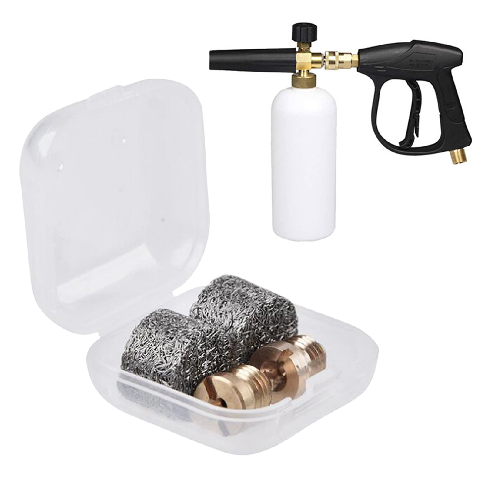 2x1.0mm/1.2 mm Orifice Nozzle Tips Foam Maker Filter Set for Snow Foam Lance