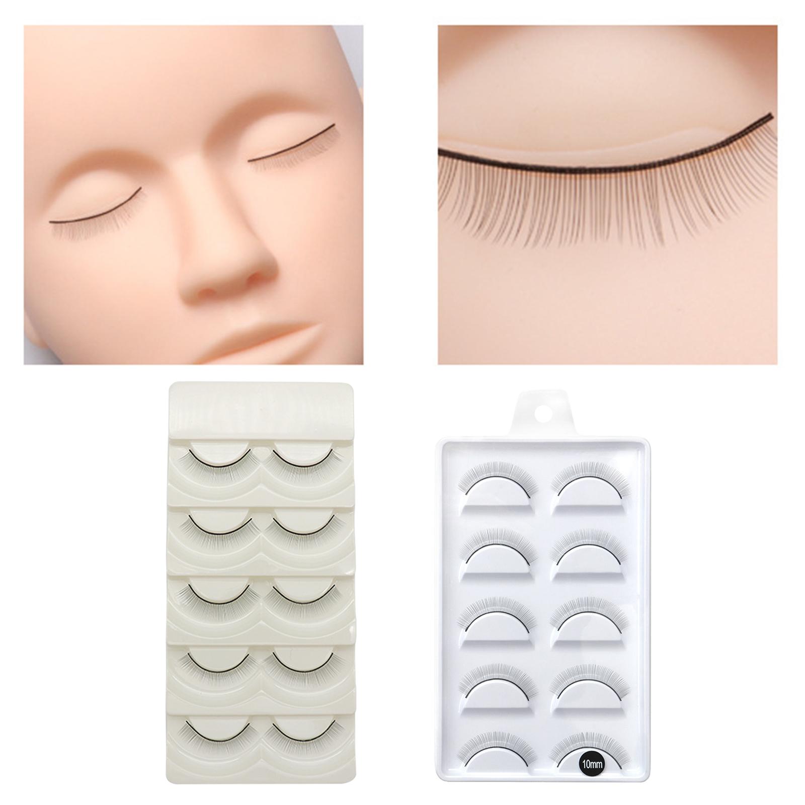 10 Pieces False Eyelash Suit Comfortable Natural Look 4cm Long Lasting Natural Long for Eyelash Extension Doll Make up Wedding