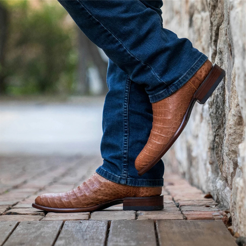 brown boots for men with jeans