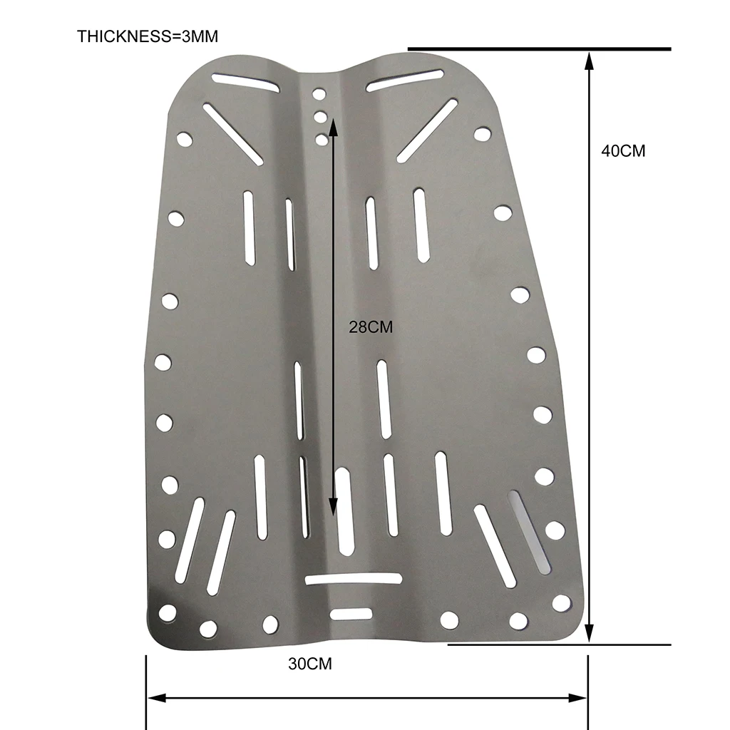 Titanium Alloy Scuba Diving Single Tank Carry Backplate Tech Dive Air Cylinder BCD Attachment Rack Buoyancy Wing Holder Harness