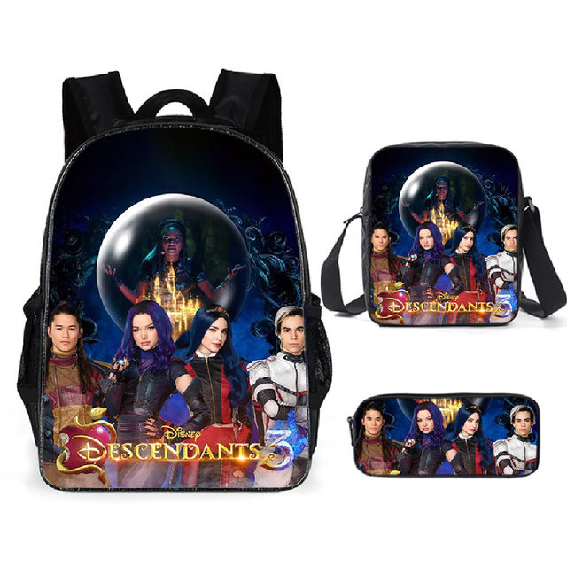 Backpack Pencil Case Descendants Disney Backpack Set Descendants Disney 3pcs Aliexpress