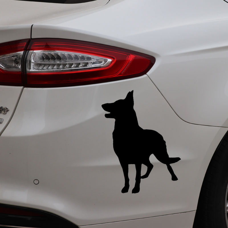 Auto Aufkleber Deutsch Schäferhund Nette Persönlichkeit Aufkleber Wasserdicht und Sonnenschutz Abdeckung Kratzer PVC 15*11cm – Detail 3