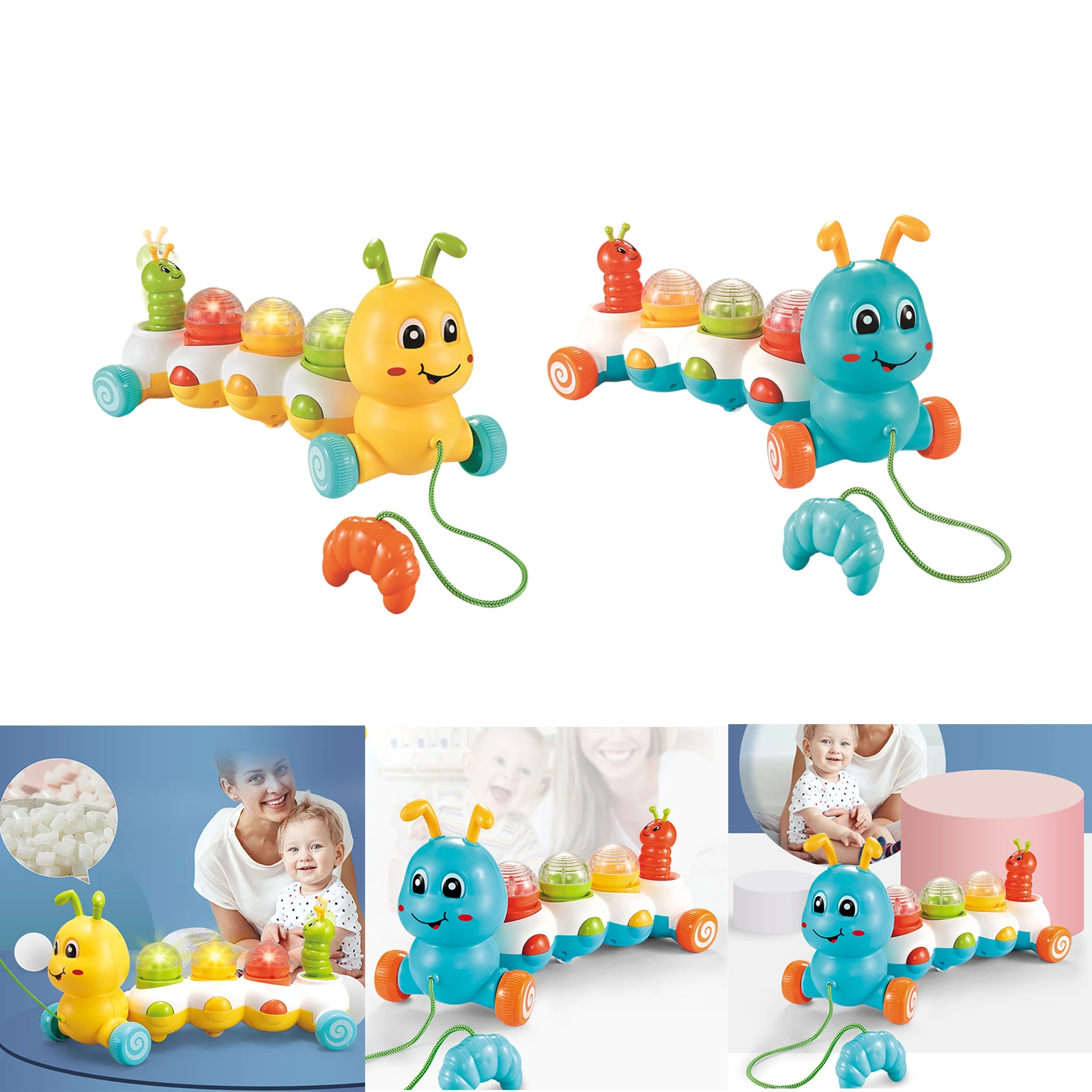 Electric Caterpillar Toys Battery Control Toy Christmas Birthday Gift