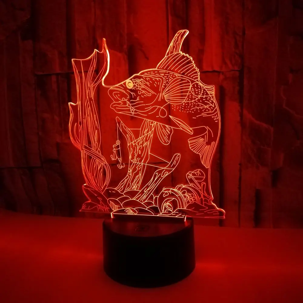 3D Fishing Lamp Illusion Night Light LED - Getzara