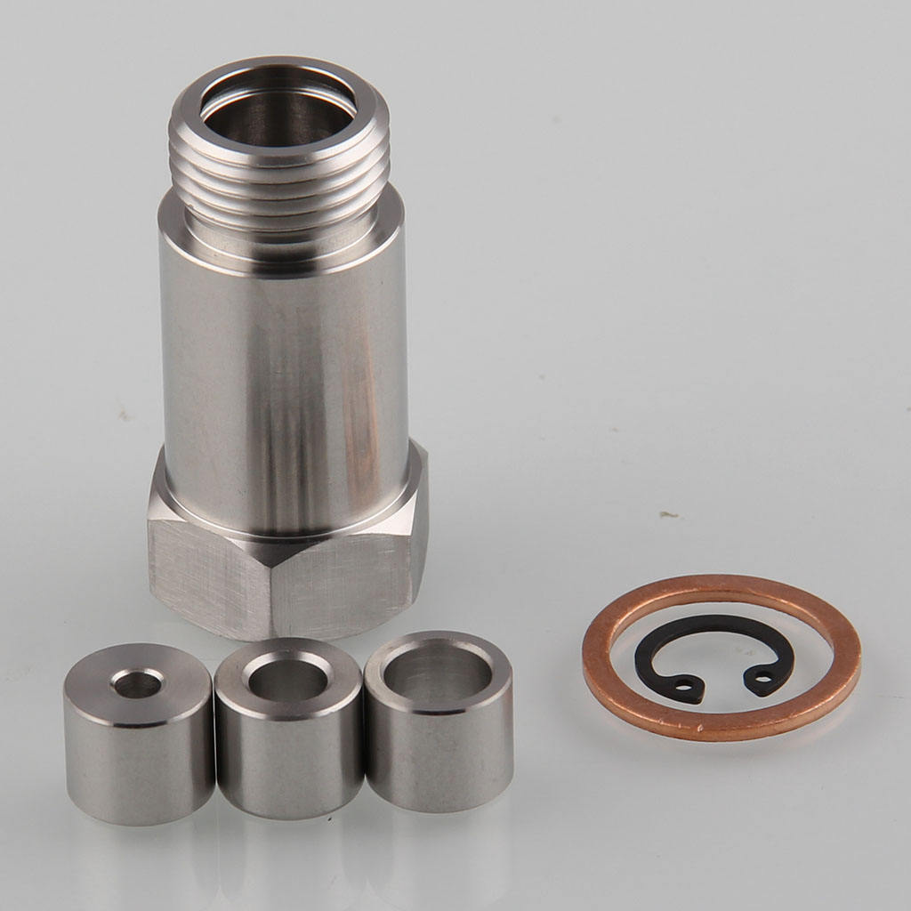 O2 Oxygen Sensor Adapter Car CEL FIX Restrictor Fitting + Gas Flow Inserts