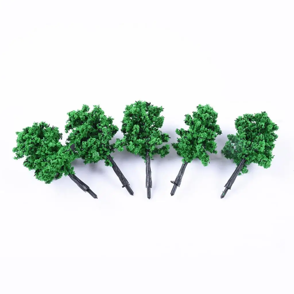 10 Pcs Tree Model For Landscape Diorama Scenery Building Auxiliary Material