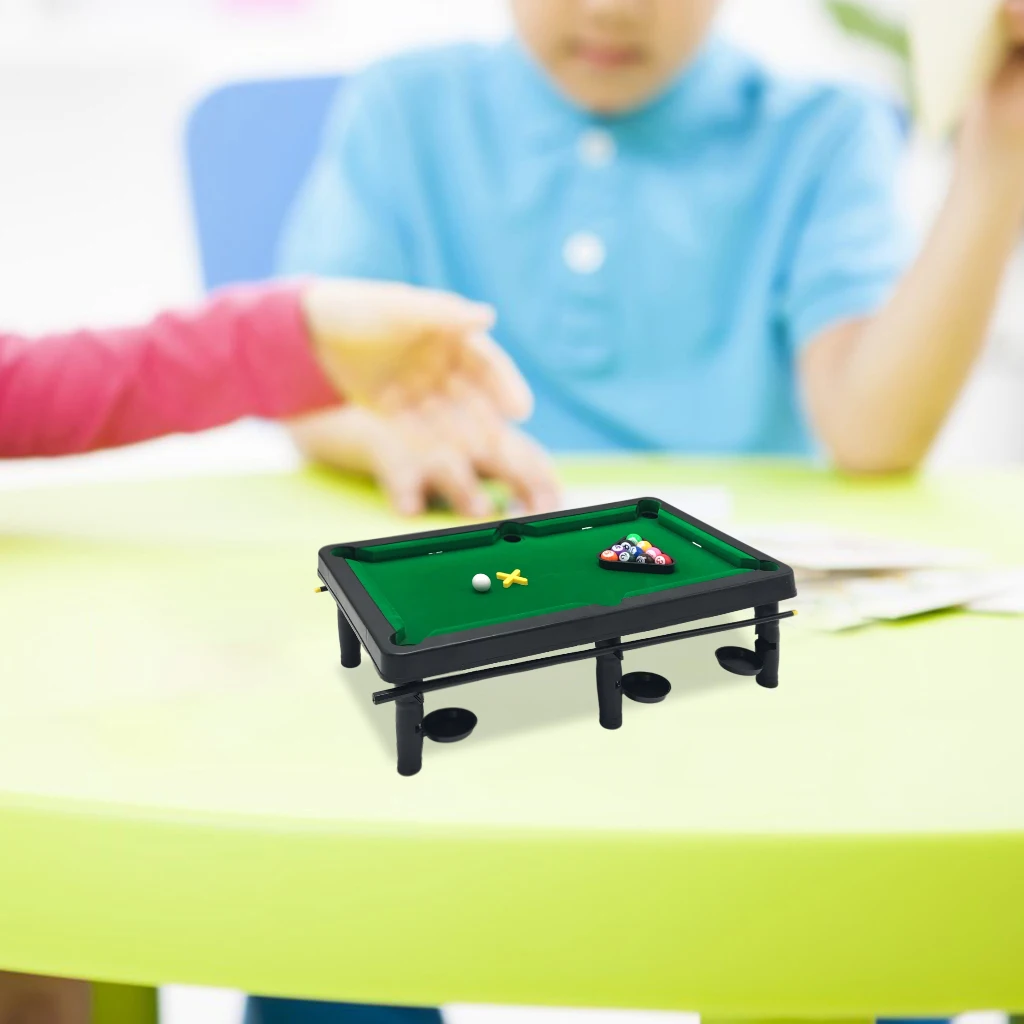 Mini Tabletop Pool Set Children`s Play Sports Balls Sports Xmas Gift