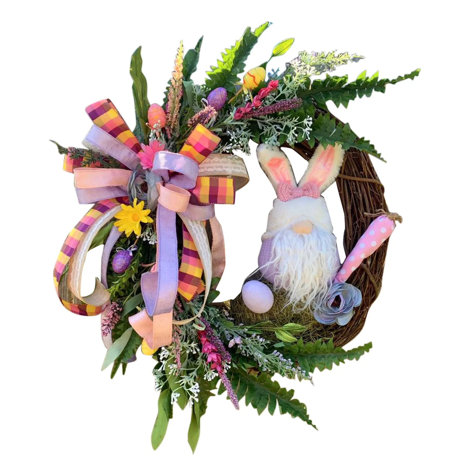 Gnome Easter Bunny Wreath