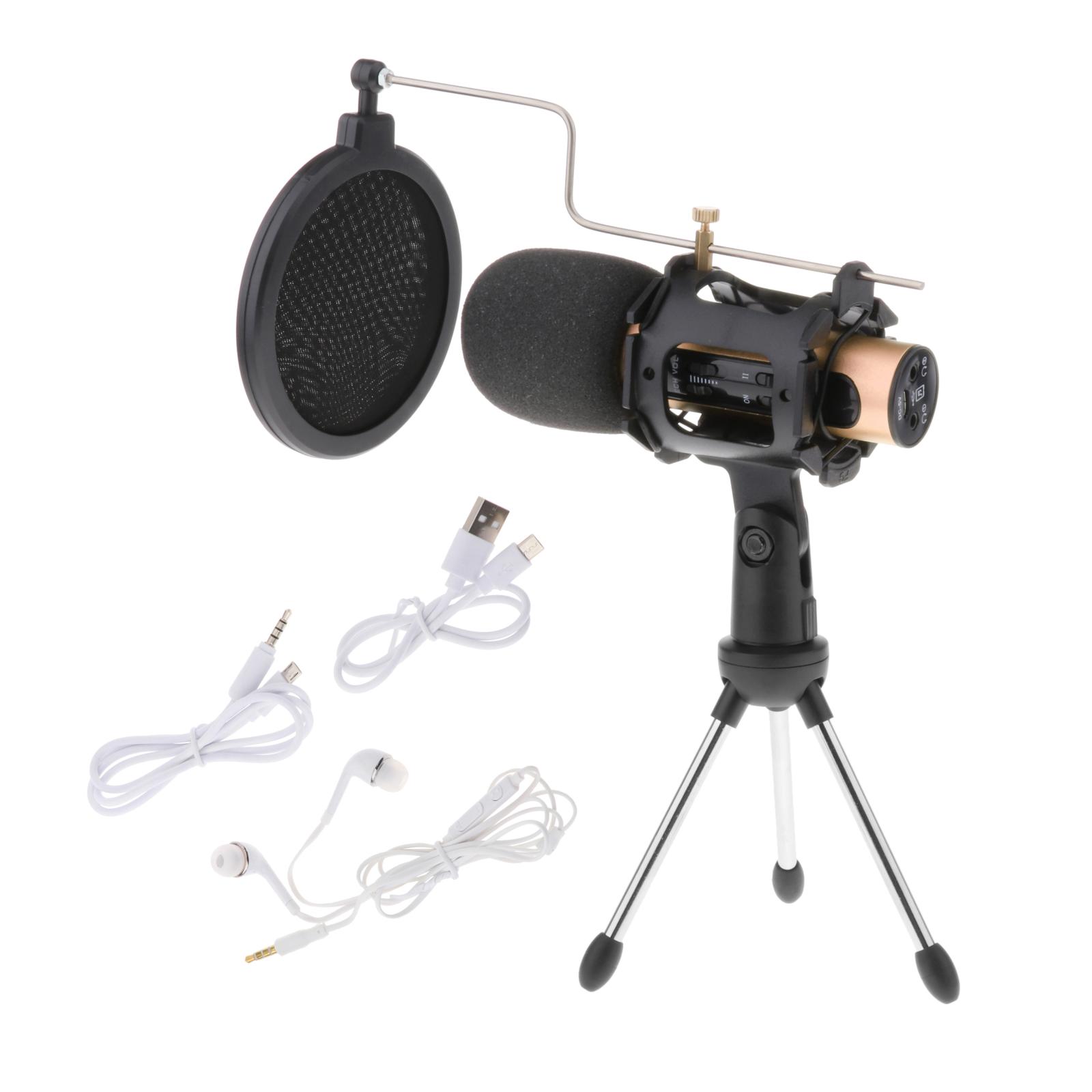 Handheld Microphone Karaoke Microphone Stand Condenser Phone Tripod Wireless Microphones Mic Microphone Systems