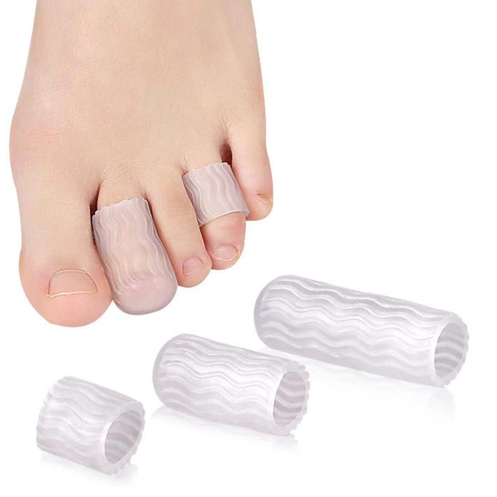 5 Pairs Sleeves Toe Cushion Toe Spacers for Wen Women Prevent Blister Corn